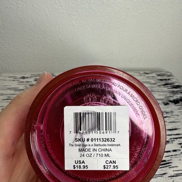 Starbucks Flower 2022 Summer Floral Hibiscus Tumbler Cold Cup 24oz Venti - Picture 8 of 12